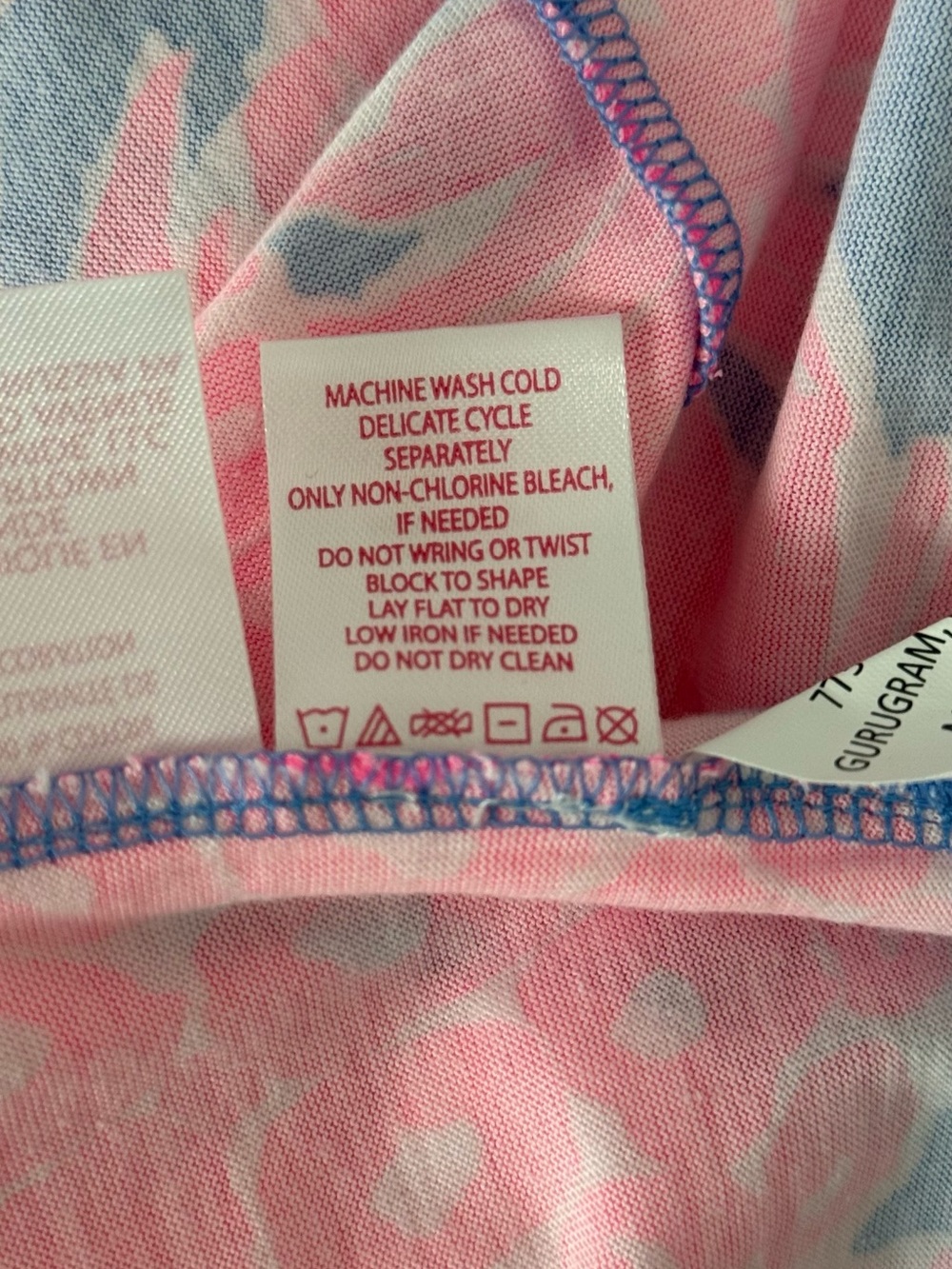 NWT size M Lilly Pulitzer bright pink and periwinkle pineapple print maxi dress - Picture 5 of 6